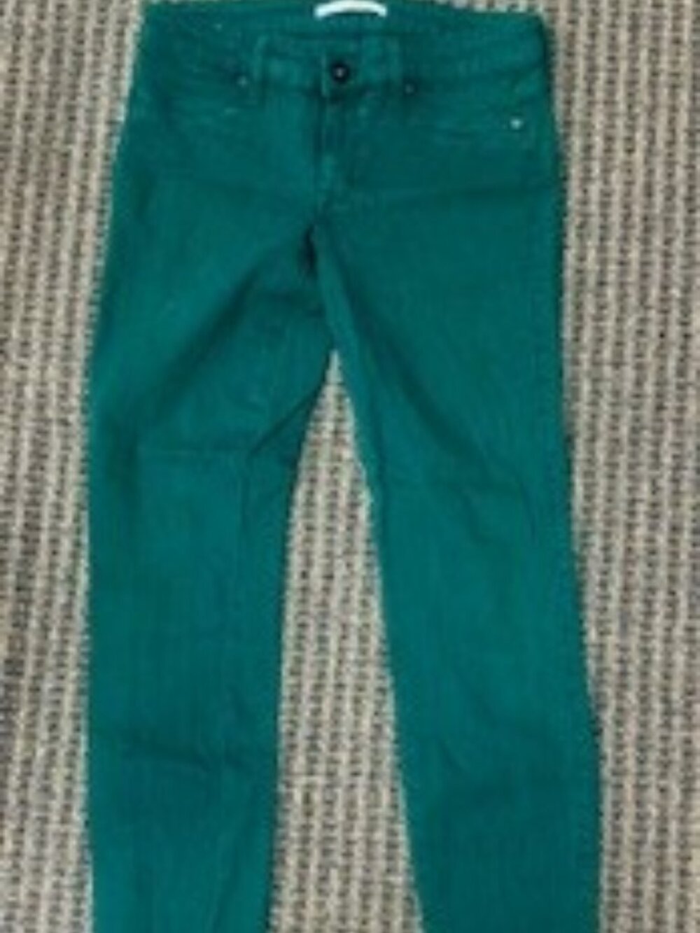 Rich & Skinny Skinny Jeans Size 28 – Teal Green, Stretch Denim, Mid-Rise